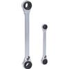 KS Tools Set di chiavi a cricco doppie poligonali reversibili 4 in 1 GEARplus KS Tools