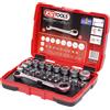 KS Tools Set di chiavi passanti a bussola e inserti da 1/4'' + 11 mm KS Tools
