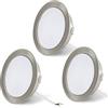 URing 3 x Faretti Led da Incasso a Soffitto 12V, Faretti da Soffitto LED integrati 3,5W 300LM 4000K Bianco neutro, dimmerabili Faretti da Incasso luci ultrasottili per Camper Caravan armadi cucina