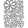 GamesMonkey® - Adesivi Auto Fiori Margherite Prilblumen Tuning - 27/54 / 108 Pezzi - Carrozzeria Divertenti Moto Bicicletta Stickers Vetri Casco (Small, 27 Pezzi, Col 005)