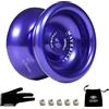 Yomega Maverick - Yoyo professionale in alluminio per bambini e principianti con cuscinetto a sfera di dimensioni C per avanzati yo yo Tricks e ritorno reattivo + 2 corde extra