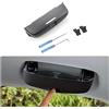 CDEFG Custodia per Occhiali ABS Compatibile con Audi A3 8Y 8V A1 GB A4 B8 B9 A5 A6 C7 C8 Q2 Q3 F3 8U Q5 Q7 2013-2024 2025 Anteriore Sunglasses Holder Box Auto Interni Accessori (Nero)