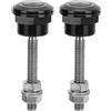 Vobor 2Pcs Universal Hood Pin Bonnet Lock Quick Release Push Button Bumper Clip Fermi(22mm)
