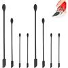 MaehSab,Set di 8 mini spatole per il trucco, in silicone, riutilizzabile, piccolo, sottile, per ottenere la lozione per l'ultimo goccia, in gomma, per il trucco lungo, il trucco di bellezza, nero