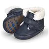 Sterntaler Scarpe da Bambino Tinta Unita, Bimbo 0-24, Blu Marino, 16 EU