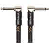 Roland Cavo Patch/Pedale Black Series, Connettori ad Angolo Retto da 1/4", Lunghezza 1 M/ 3 Ft. - RIC-B3AA