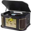 Technaxx Giradischi Bluetooth V2.0 Digitalizzazione Dischi Cassette CD Funzione Radio AUX RCA Altoparlanti Stereo TX-103