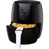 Vpcok Direct Friggitrice ad Aria Calda con 6 Diversi Programmi di Cottura, Friggitrice ad Aria Senza Olio, Air Fryer Multifunzione 3,5 L, 1500 W Airfryer con LED Touch Screen Senza BPA&PFOA