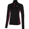 MIZUNO felpa 1/2 zip MIZUNO Felpa active warmalite hz w nero