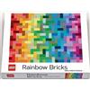 Lego Puzzle di 1.000 pezzi - Rainbow Bricks - Lego Minifigures 51795-R