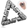 Zolunu Infinite Flip Fidget Toys, Triangoli di metallo Sensory Hand Fidget Toys per adulti bambini Anxiety Stress Relief Toys (grigio)