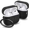 Spigen Cover Urban Fit Compatible con Airpods Pro 2 (2a Generazione 2023/2022) con Moschettone - Nero Opaco