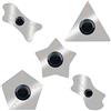 MMOBIEL Set 5 Pezzi di Strumenti per Aprire con Lama per Fare Leva, Curvo di Acciaio Inossidabile Professionale Ultrasottile da 0,1mm