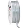 PRÄSENT Ribbon Presente 6 MX 50 Millimetri Rotolo Doppio del Nastro del Raso parteggiato Argento