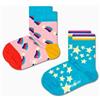Happy Socks 2 Pack Kids Shooting Star Sock
