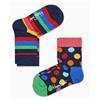 Happy Socks 2 Pack Kids Stripe Sock