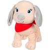 GIPSY Toys-Divertenti Cuccioli sonori Peluche per bambini-071626, Colore Sciarpa Beige Rossa, 71626