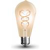 V-TAC LAMPADINA LED E27 4.8W FIL. VINTAGE AMBRATA BIANCO CALDO VT-2065-LED217218