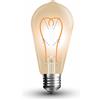 V-TAC LAMPADINA LED E27 4.8W FIL. VINTAGE AMBRATA BIANCO CALDO VT-2066-LED217220