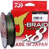 Daiwa, J-Braid x8 Grand - Filo intrecciato da 137 metri, testato 2,7 kg, diametro 7,6 cm, verde scuro (JBGD8U6-150DG)