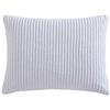 Beatrice Home Fashions Channel Copriletto in ciniglia, Bianco, Standard Sham