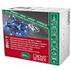 Konstsmide 1491-907, Luci LED su filo, a batteria, 20 punti luce, timer integrato, blu