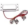Alnicov Humbucker chiuso a doppia bobina, kit di cablaggio precablato con jack tono volume 500 K per chitarra elettrica