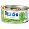 Monge Supreme Cat Senior Serilised Tonno con Riso Integrale e Tè Verde Matcha - Lattina Da 80 Gr