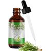 FSLHCY Olio di Rosmarino per Capelli 60ML Olio Essenziale Rosmarino per Capelli, Sopracciglia e Crescita delle Ciglia Rosemary Oil Trattamento della Caduta dei Capelli per Donne e Uomini