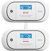 X-Sense Rilevatore di CO Interconnesso Wireless, XC01-WR, 2 Pezzi | Allarme CO, Conforme EN 50291, Batteria sostituibile, Memoria del valore di picco