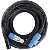 Pronomic Stage PPD-10 Cavo Ibrido Powerplug/DMX 10m (ideale per il cablaggio di effetti luce e illuminazione palco)