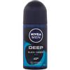 Nivea Men Deep Black Carbon Beat 48H roll-on antitraspirante 50 ml per uomo