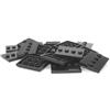 Lego Parts: Tile, Modificato 3 x 4 con 4 Studs in Center - Minifigure Display Base Collector Series (Black) by LEGO