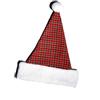 Festartikel-Müller Festartikel Müller Cappello di Babbo Natale adulto con motivo a scacchi 410.433.00