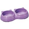 Cat&rina bamboo ciotola doppia lilla cm 23x13x4 h