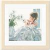 LANARTE Kit Punto Croce Contato CONTARE I PEDALI Decorativi Per Pareti ca. 30 x 30 cm Set Fai Da Te Creativo Adulti Ricamo Casa Decor Arte Da Parete Kit Per Hobby Cross Stitch
