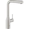 Grohe Essence miscelatore monocomando per lavello, con doccetta estraibile, colore supersteel - 30270DC0
