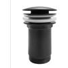 Damast - Piletta tonda click-clack NERA in ottone cromato - 15980