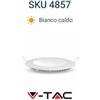 V-TAC VT-1207 RD Mini Pannello LED Rotondo 12W a Incasso 3000K - 4000K - 6400K