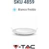 V-TAC VT-1207 RD Mini Pannello LED Rotondo 12W a Incasso 3000K - 4000K - 6400K