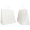 Mainetti Bags Shopper Large - maniglie cordino - 32 x 20 x 33 cm - carta kraft - bianco - Mainetti Bags - conf. 25 pezzi