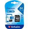 Verbatim - Micro SDXC Classe 10 fino a 45mb/sec - 44084 - 64GB