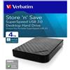 Verbatim - HDD Esterno USB 3.0 - 3.5" - 4TB - 47685