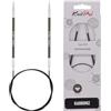 KnitPro - Karbonz (80 cm, 3,00 mm) Aghi a Maglia Circolare - 1 unità