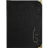 SECURIT CARTA DEI VINI A4-31,5x24cm NERO in PVC BASIC con 4+2 BUSTE FISSE