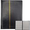 HautStore Album per Collezione di Monete - 250 Tasche, 10 Pagine, Raccoglitore Portamonete da Collezione (Nero)