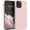 kwmobile Cover per Apple iPhone 12 Pro Max Custodia - Back Case per Smartphone in Silicone TPU - Protezione Gommata - coconut swirl