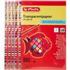 Herlitz 246413 - Carta trasparente, 20 x 30 cm, 10 fogli, confezione da 5 pezzi (carta trasparente)
