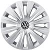 Volkswagen 5H0071455UWP - Copricerchi (4 pezzi) da 15 pollici, in acciaio, colore: argento brillante