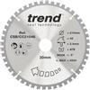 Trend Lama per sega circolare CraftPro TCT a uncino negativo, diametro 210 mm x 48 denti x foro 30 mm, punta in carburo di tungsteno, CSB/CC21048